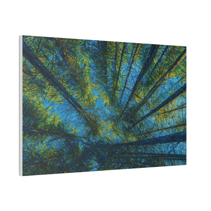 Canvas Wall Art, Forest Perspective Print, Nature Decor, Home & Office Art, Rustic Wall Hanging, Tree Art for Nature Lovers - TRV