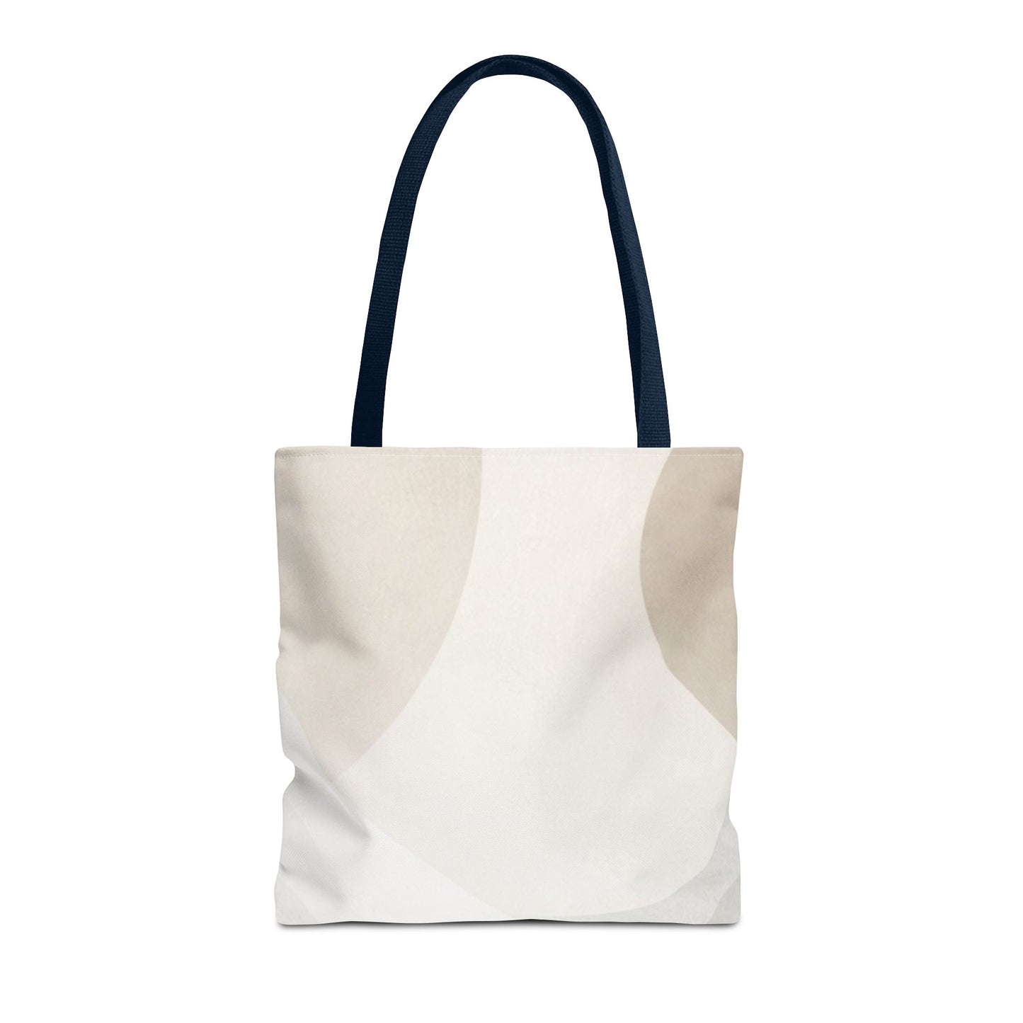 Neutral Abstract Geometric Tote Bag | Minimal Beige Shapes