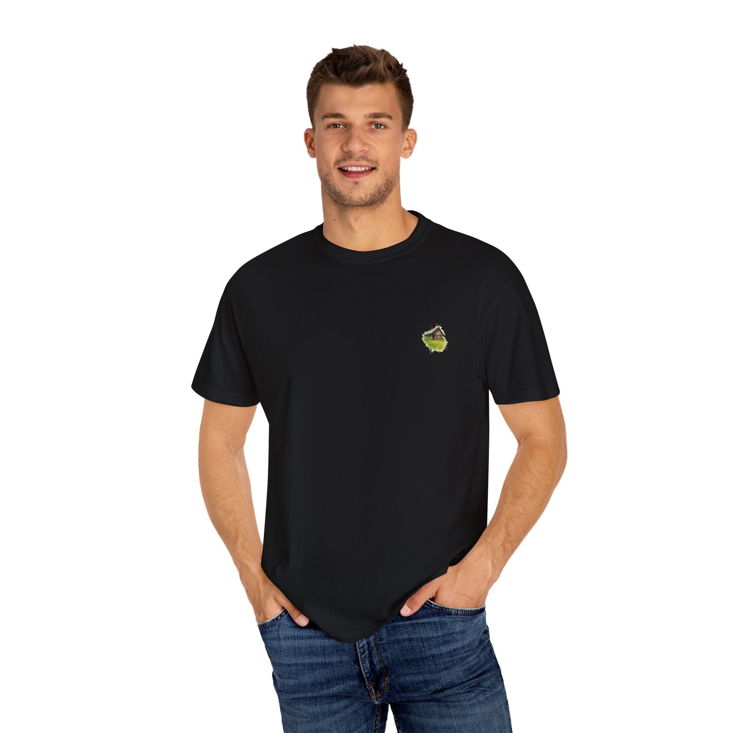 Nature-Inspired Unisex Garment-Dyed T-Shirt, Eco-Friendly Tee, Summer Casual Wear, Gift for Nature Lovers, Relaxed Fit T-Shirt - TRV
