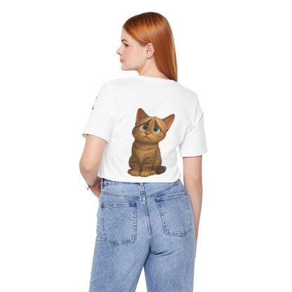 Adorable Cat Graphic Tee, Cute Pet Lover Shirt, Animal Lover Gift, Funny Cat Apparel, Birthday, Christmas, Everyday Use - TRV