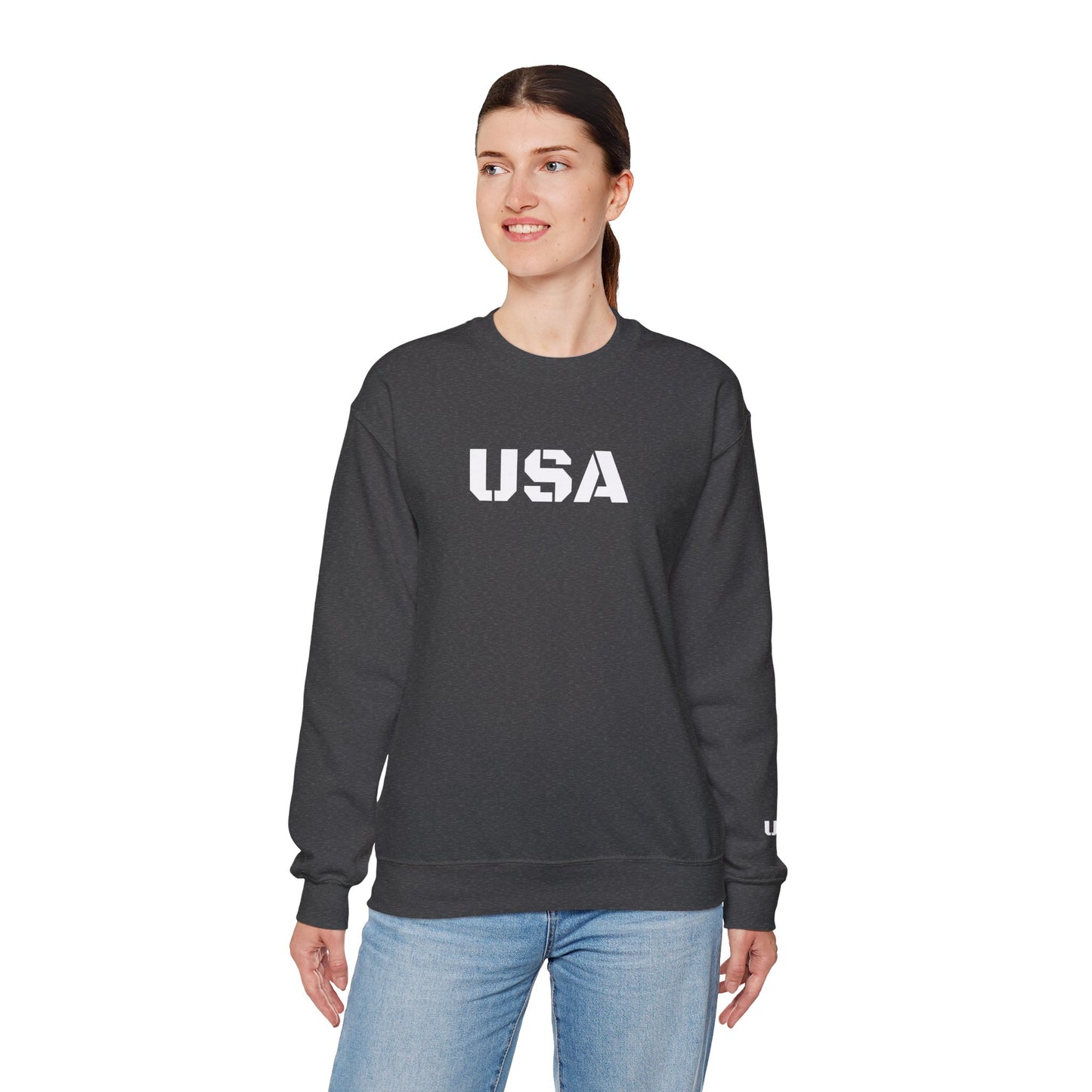 Cozy USA Unisex Crewneck Sweatshirt | Perfect Layering Piece for Every Season | Great Gift for Him/Her | Trendy Style for Casual Outings