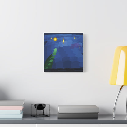 Starry Night Vortex Matte Canvas Stretched 1.25" | Impasto Brushstroke Reproduction