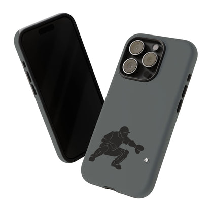 Printify baseball catcher phone case, durable protective cover with catcher design, fits various smartphone models.