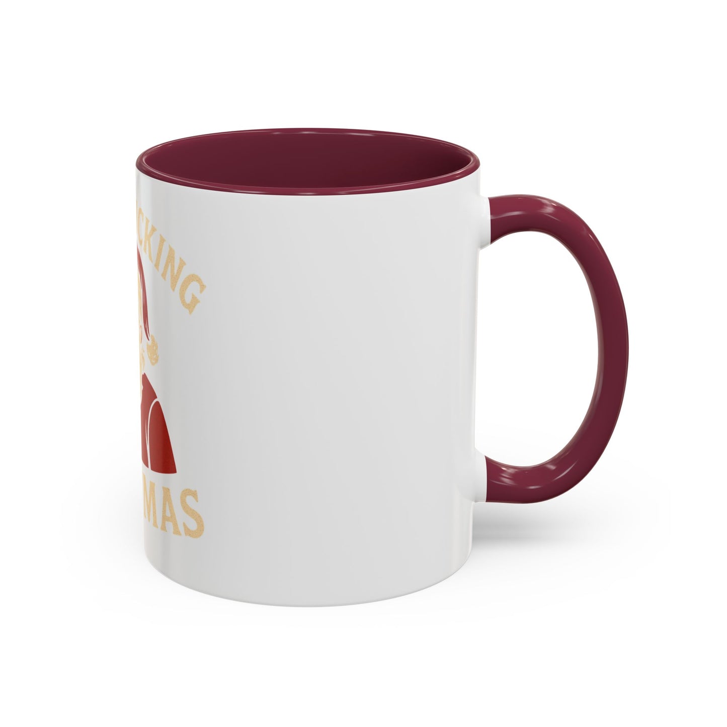 Merry Fucking Christmas Mug — Funny Santa Middle Finger Coffee Cup (11oz & 15oz)