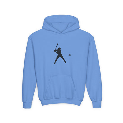 Baseball Themed Youth Hoodie, Sports Sweatshirt, Kids Gift, Youth Apparel, Baseball Fan Gear, Athletic Hoodie
