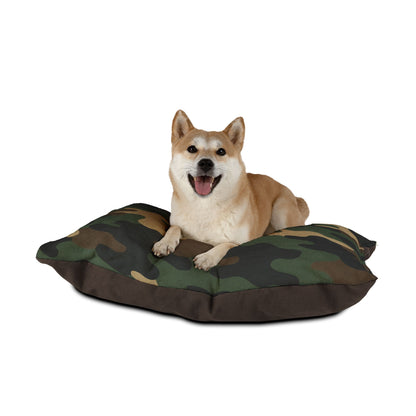 Camouflage Pet Bed — Plush Camo Dog & Cat Cushion