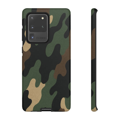 Camouflage Phone Case, Tough Phone Cover, Military Style Accessory, Protective Case for Men, Gifts for Soldiers - TRV