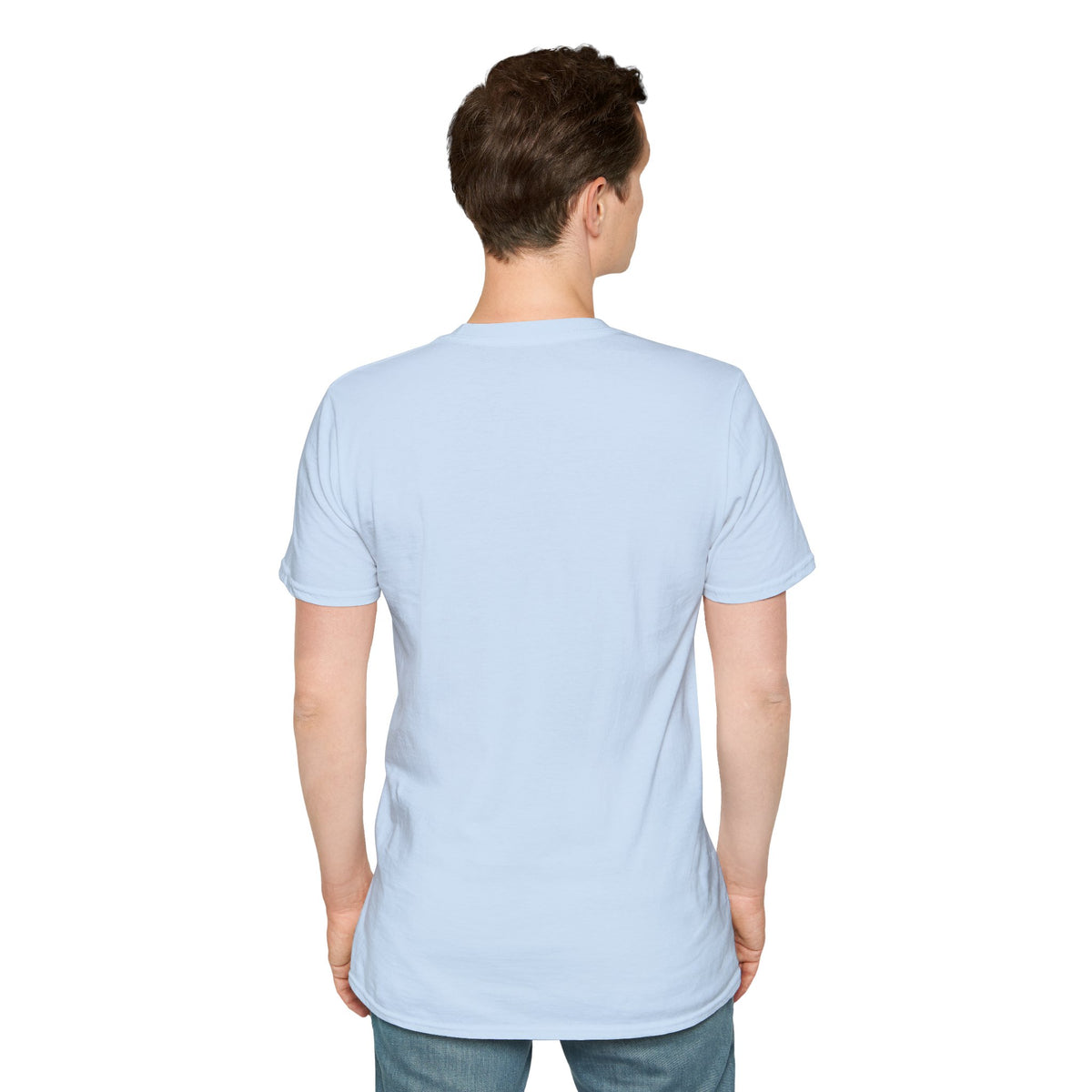 Funny alien graphic T-shirt from Printify featuring a UFO design, perfect for sci-fi fans and casual wear.