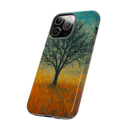Artistic Phone Case with Tree Design, Nature Lover Gift, Unique Phone Cover, Holiday Present, Eco-friendly Tech Accessories - TRV