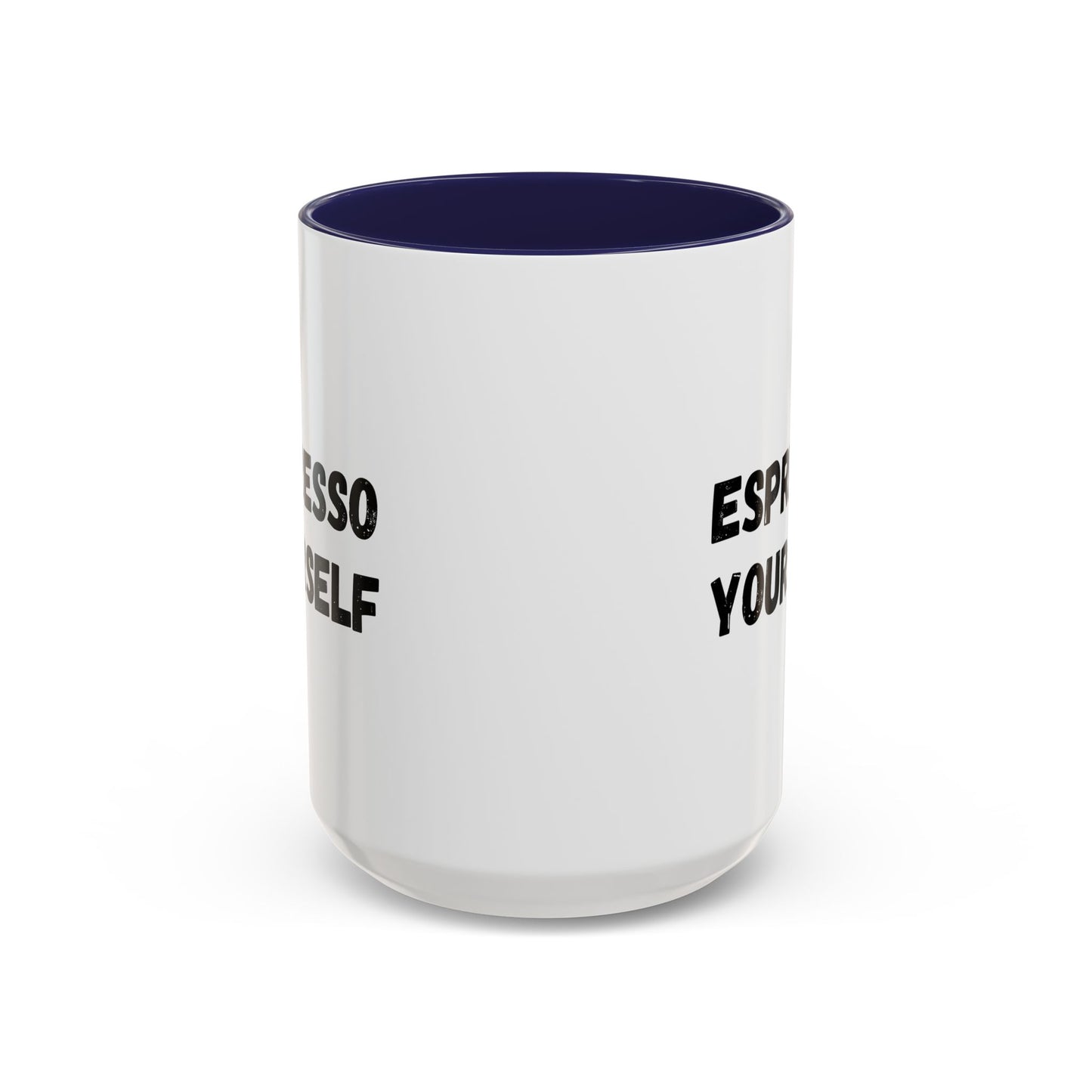 Espresso Yourself Coffee Mug - Fun Black Accented Mug for Coffee Lovers, Great Gift for Birthdays, Christmas, and Housewarming