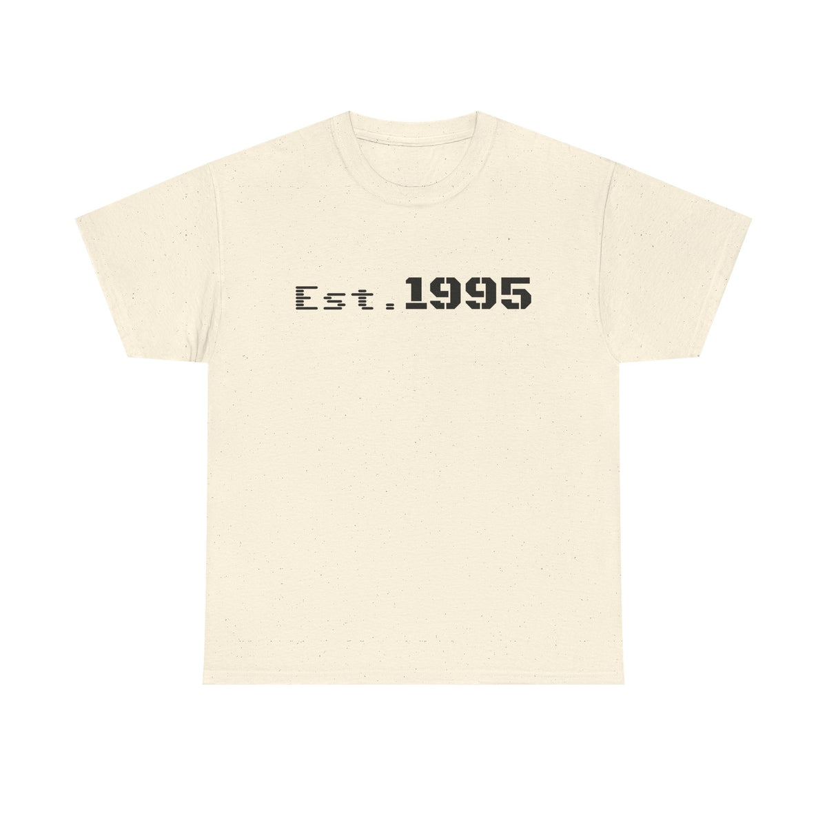 Vintage minimalist Est. 1995 T-shirt by Printify featuring clean typography and a classic birthday design.