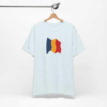 Romanian Flag Unisex Short Sleeve Tee, Casual Shirt, Travel T-Shirt, Gift for Romanians, Summer Outfit, Everyday Wear