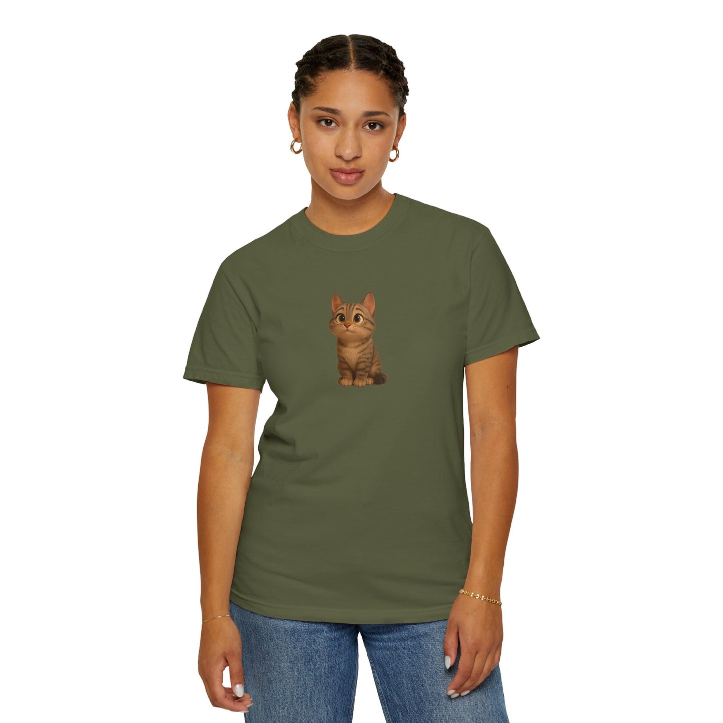 Cute Cat Graphic T-Shirt, Casual Wear, Cat Lover Gift, Everyday Tee, Animal Lover Apparel, Perfect for Birthdays & Holidays - TRV