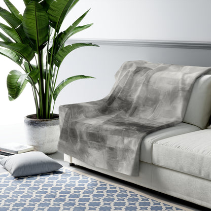 Printify Sherpa fleece blanket, cozy plush throw for winter snuggling, soft and warm with a plush texture and stylish design.