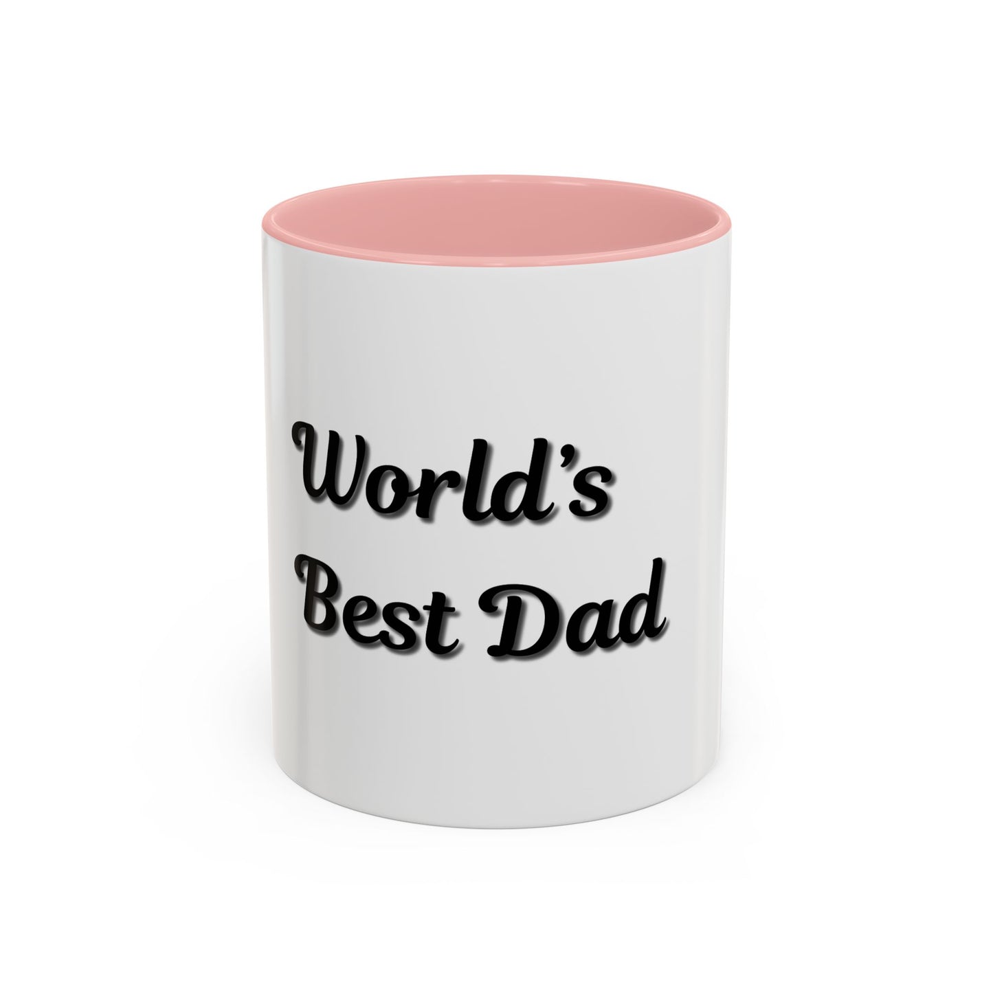 World's Best Dad Accent Coffee Mug - Perfect Gift for Father's Day - TRV