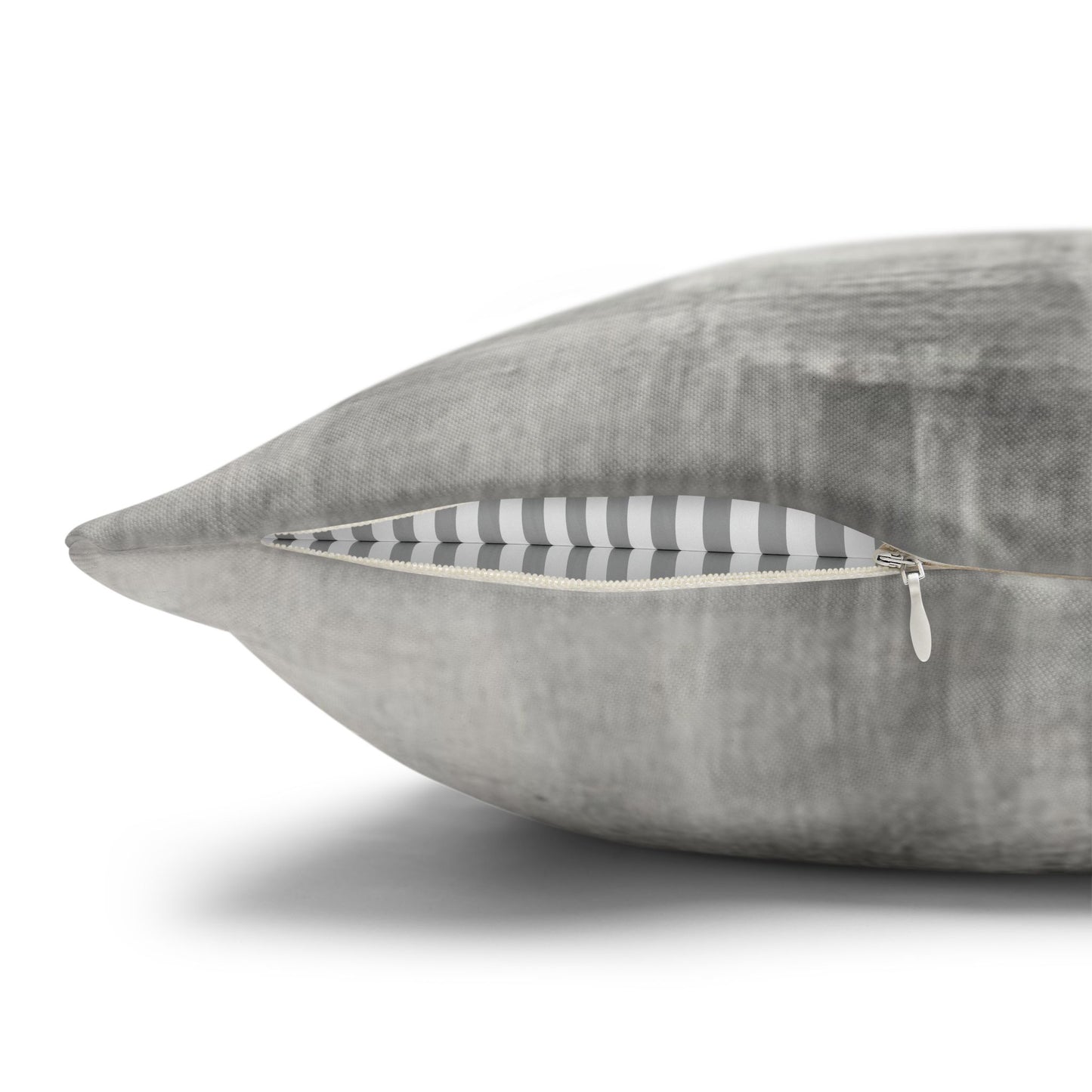 Watercolor Gray Decorative Pillowcase — Spun Polyester Square Throw Pillow Cover