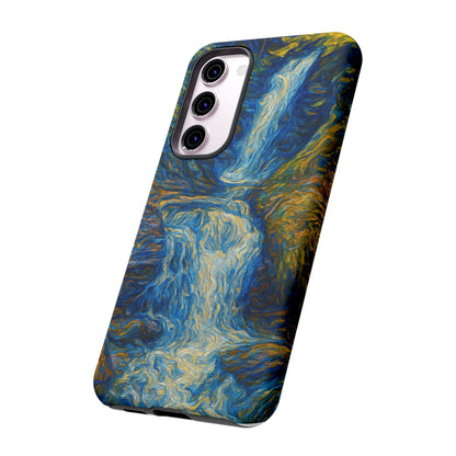Artistic Phone Case - Waterfall Design, Unique Gift, Phone Accessory, Nature Lover, Original Artwork - TRV