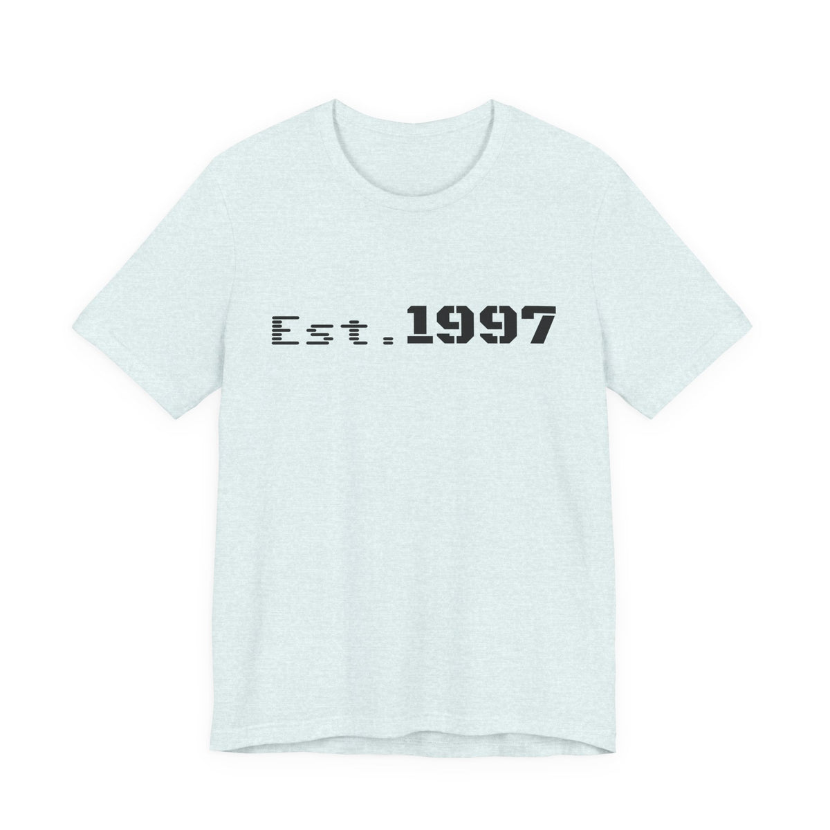Vintage 1997 Established T-Shirt by Printify featuring a classic design on a comfortable cotton tee.