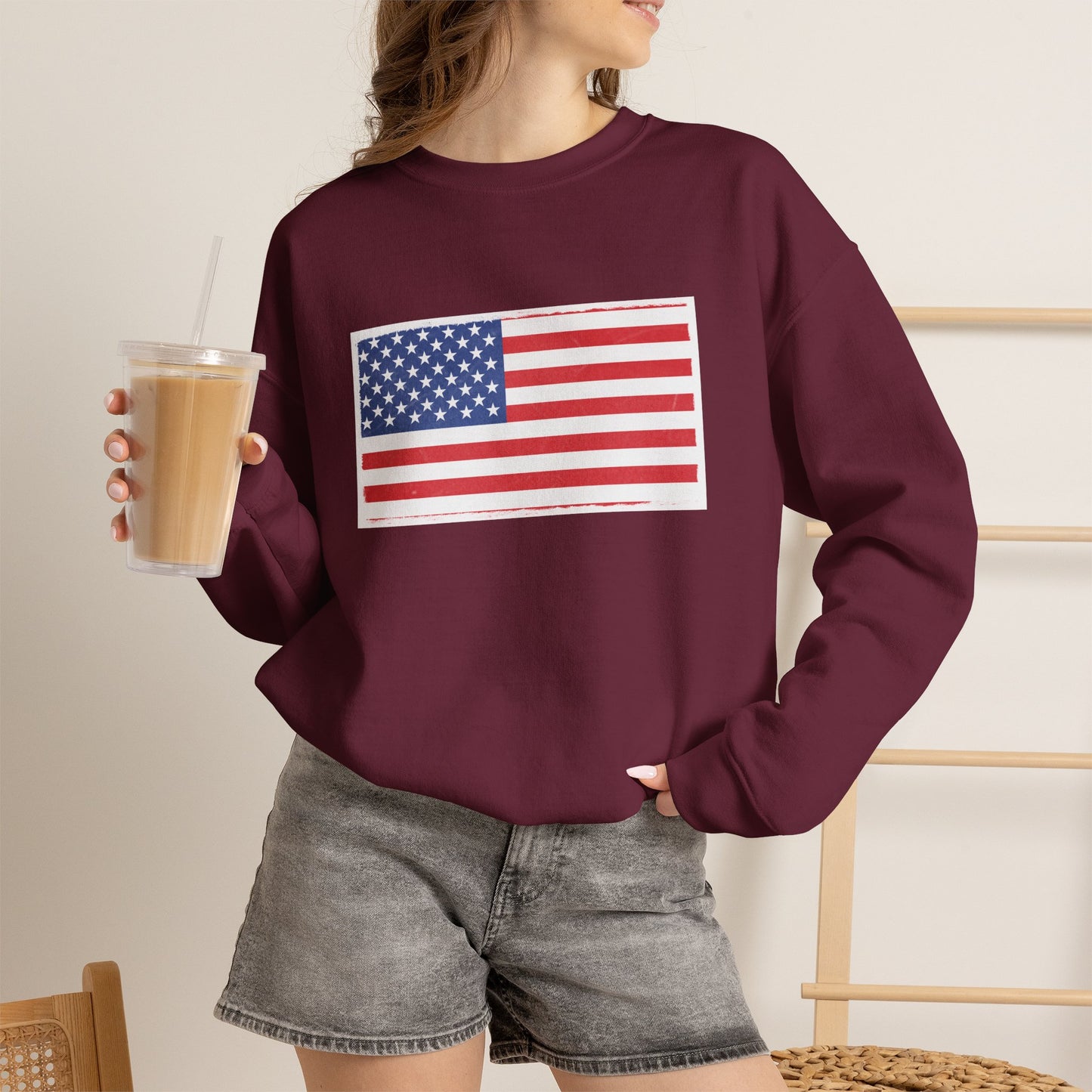 American Flag Unisex Crewneck Sweatshirt | Cozy Patriotic Sweater | Perfect for Independence Day, Casual Wear, Gifts for Him/Her, [...]