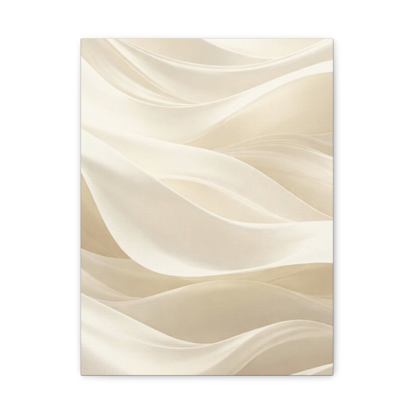 Neutral Abstract Wave Art Matte Canvas