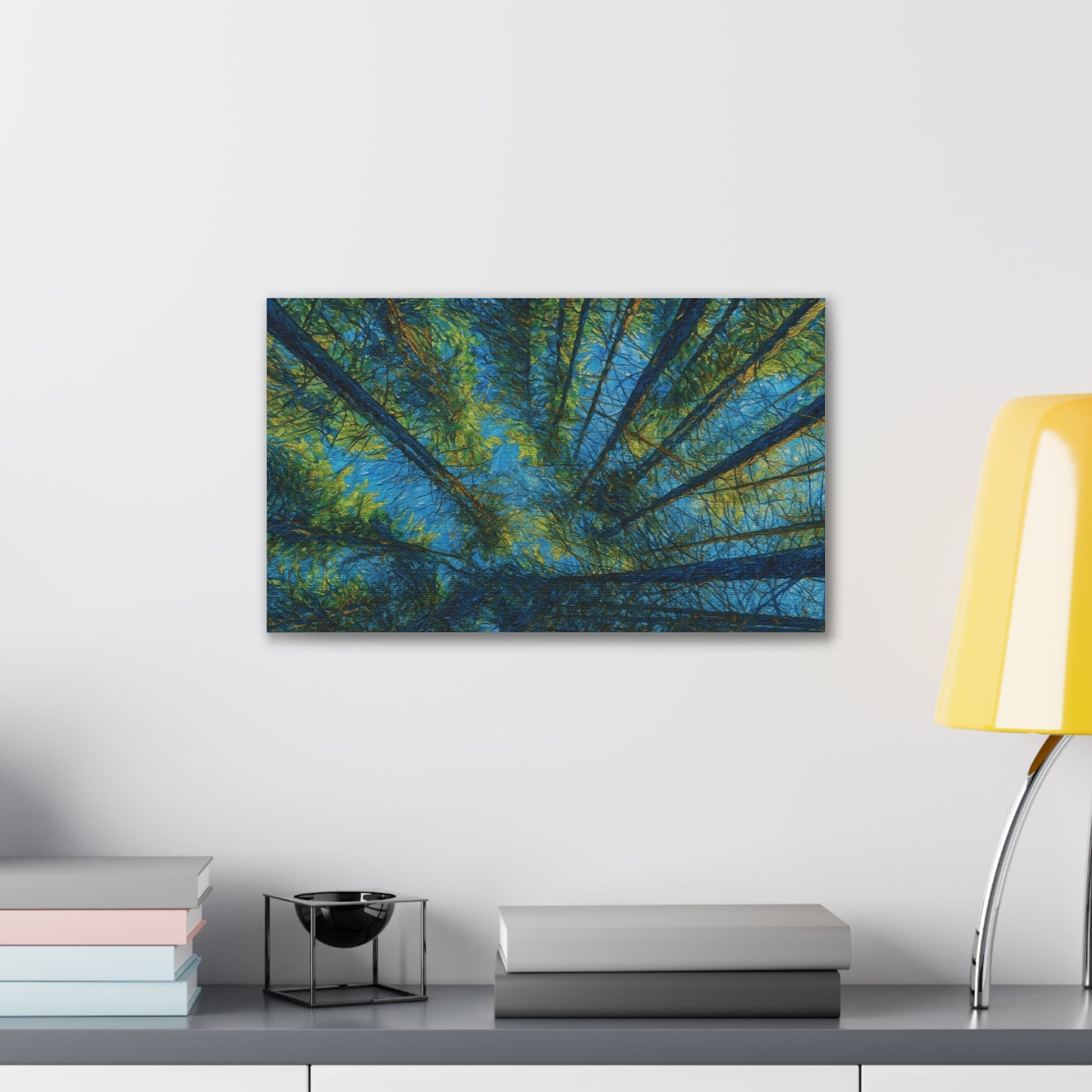 Canvas Wall Art, Forest Perspective Print, Nature Decor, Home & Office Art, Rustic Wall Hanging, Tree Art for Nature Lovers - TRV