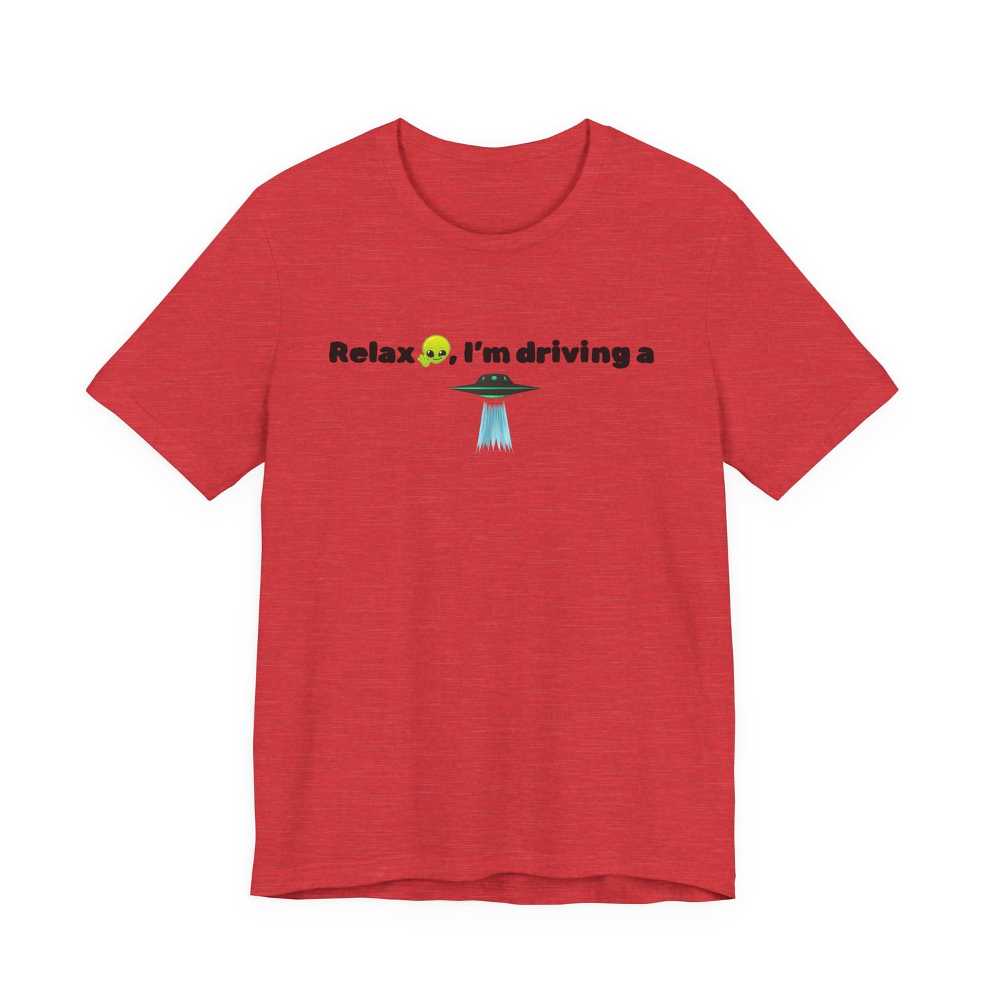 Alien Driving Unisex Tee - Fun Casual Shirt, Gifts for UFO Lovers, Quirky Humor T-Shirt, Perfect for Road Trips, Unique Birthday Present