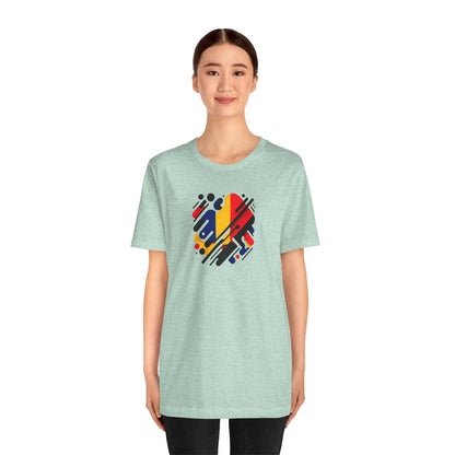 Artistic Heart Unisex Jersey Tee - Vibrant Graphic Tee, Casual Wear, Gift for Art Lovers, Birthday Surprise, Everyday Comfort - TRV
