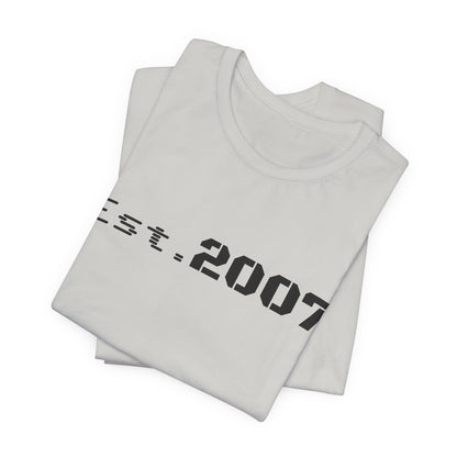 Vintage Printify Est. 2007 T-Shirt featuring a classic design and comfortable fit, ideal for casual wear.