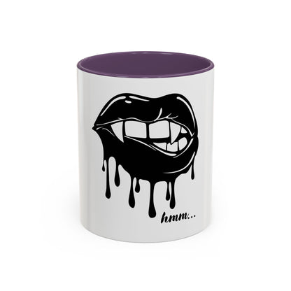 Vampire Lip Accent Coffee Mug - 11oz & 15oz - Unique Halloween Gift - TRV