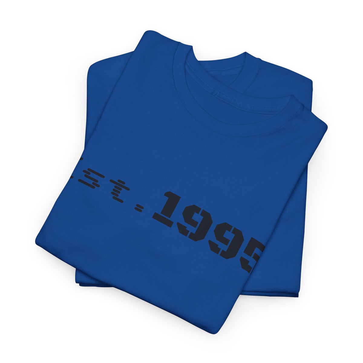 Vintage minimalist "Est. 1995" T-shirt by Printify featuring a simple birthday design on a casual cotton shirt.