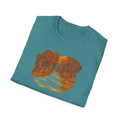 Nature-Inspired Unisex Softstyle T-Shirt, Outdoor Lover Gift, Casual Wear, Ideal for Hiking, Nature Trips, Unique Graphic Tee - TRV