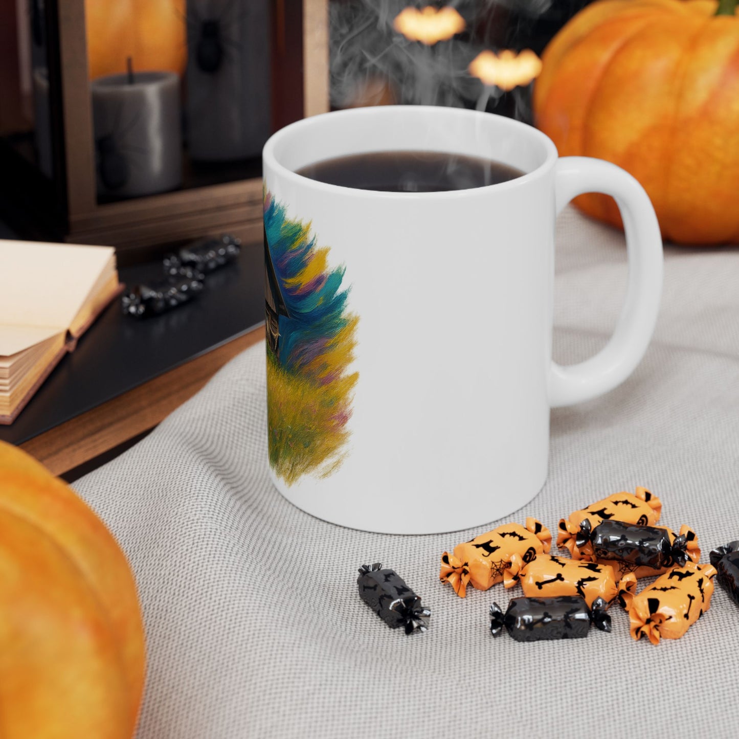 Vibrant Landscape Ceramic Mug for Nature Lovers - Perfect for Coffee, Tea, Gifts, Home Decor, 11oz & 15oz - TRV