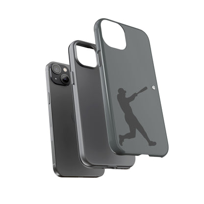 Printify baseball batter phone case, tough protective smartphone cover featuring a baseball player design for sports fans.