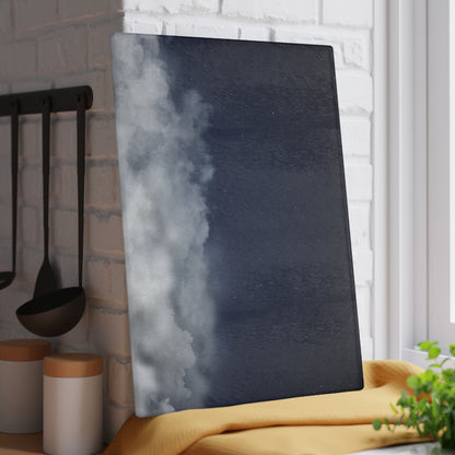 Cloudscape Glass Cutting Board – Moody Sky Kitchen Prep Board