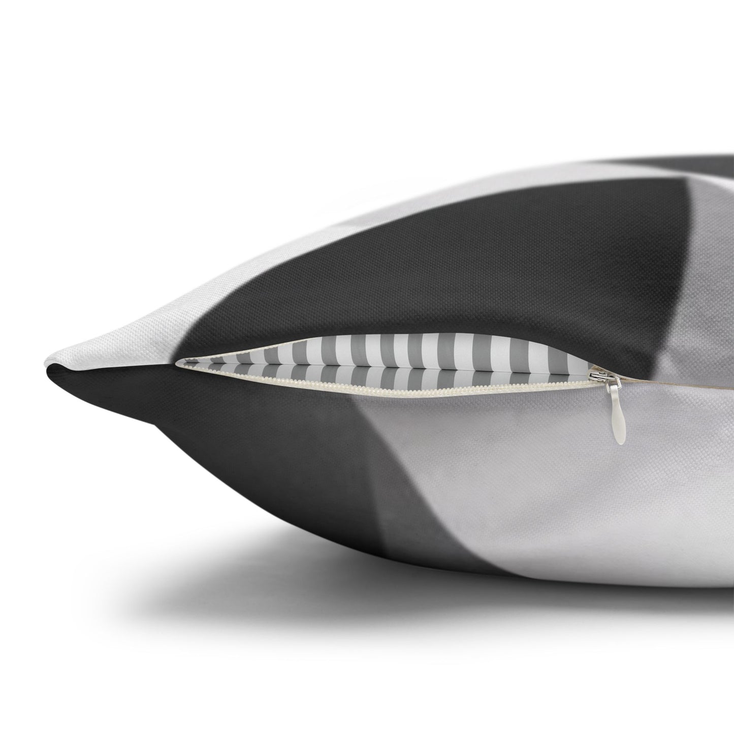 Abstract Black White Wave Pillowcase | Square Pillow