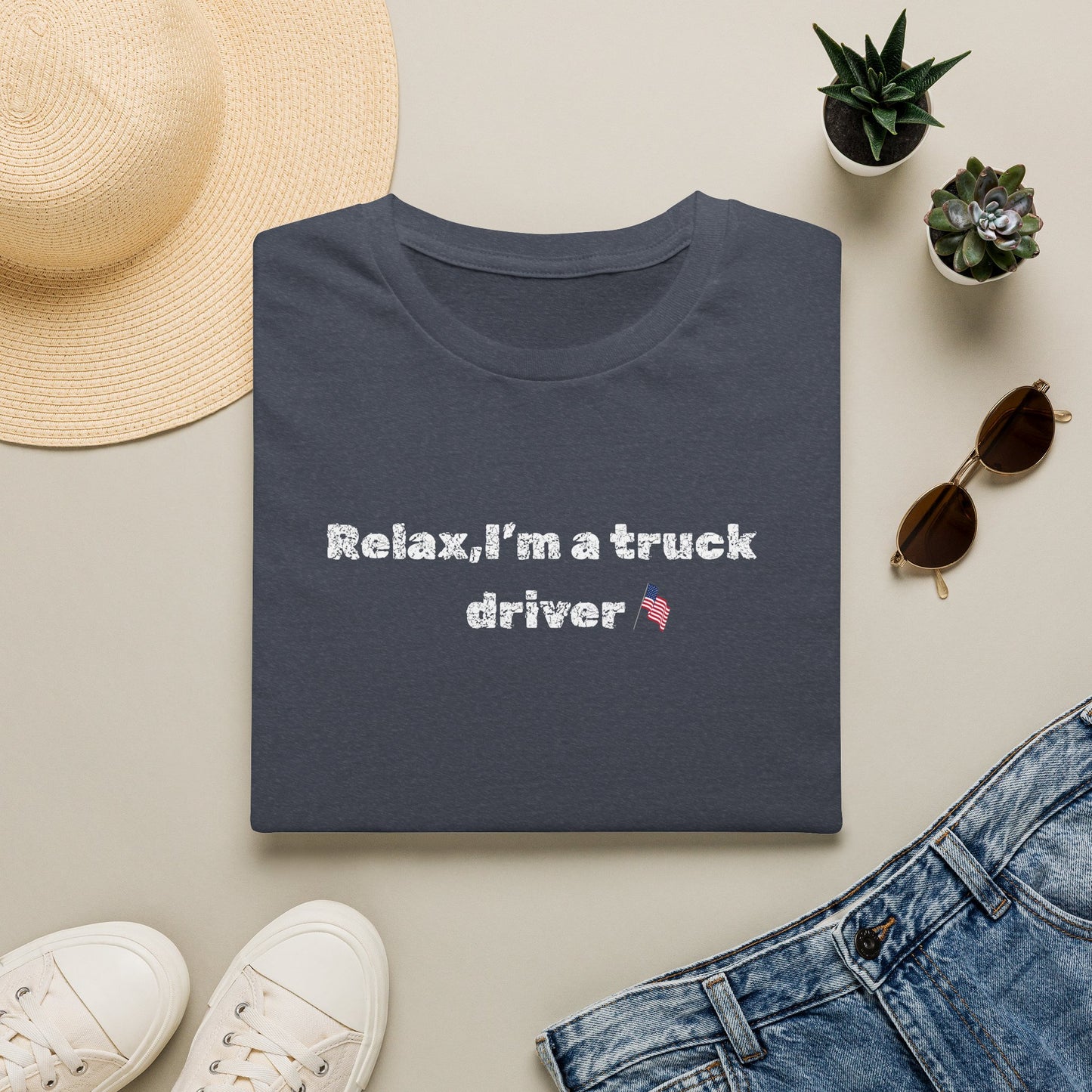 Truck Driver Relax Unisex T-Shirt, Casual Tee, Gift for Truckers, Father's Day Shirt, Comfortable Everyday Wear