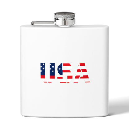 Patriotic Stainless Steel Flask | USA Flag Design | Perfect for Gifts, Tailgating, Camping, BBQs, and Celebrations