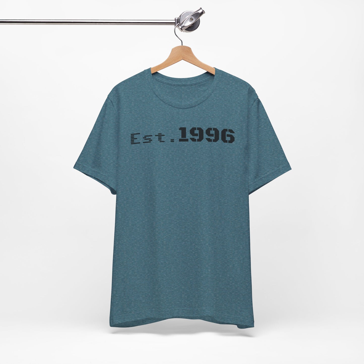 Established 1996 Unisex T-Shirt, Vintage Year Tee, Birth Year Gift, Casual Fashion, Personalized Graphic Tee - TRV