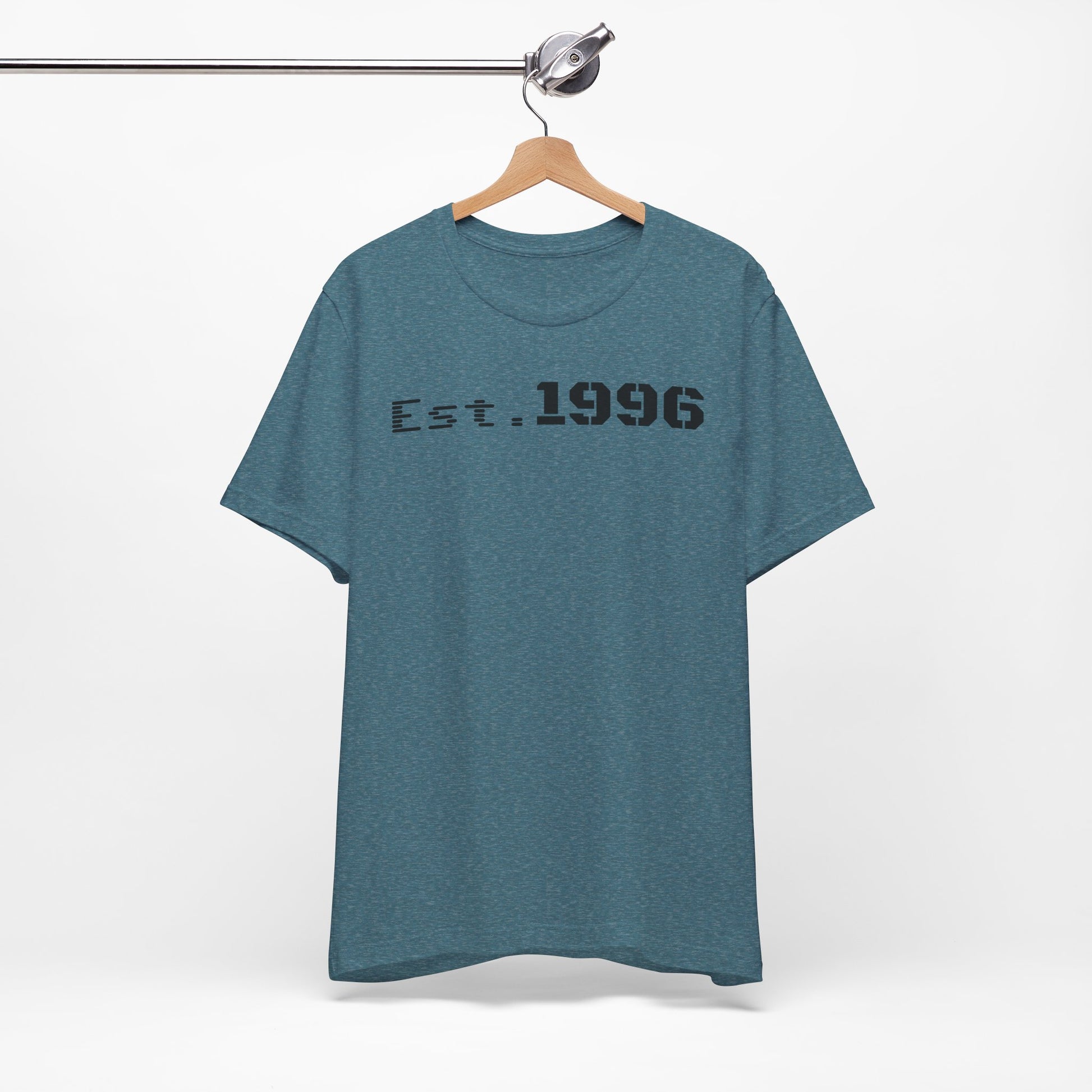Established 1996 Unisex T-Shirt, Vintage Year Tee, Birth Year Gift, Casual Fashion, Personalized Graphic Tee - TRV