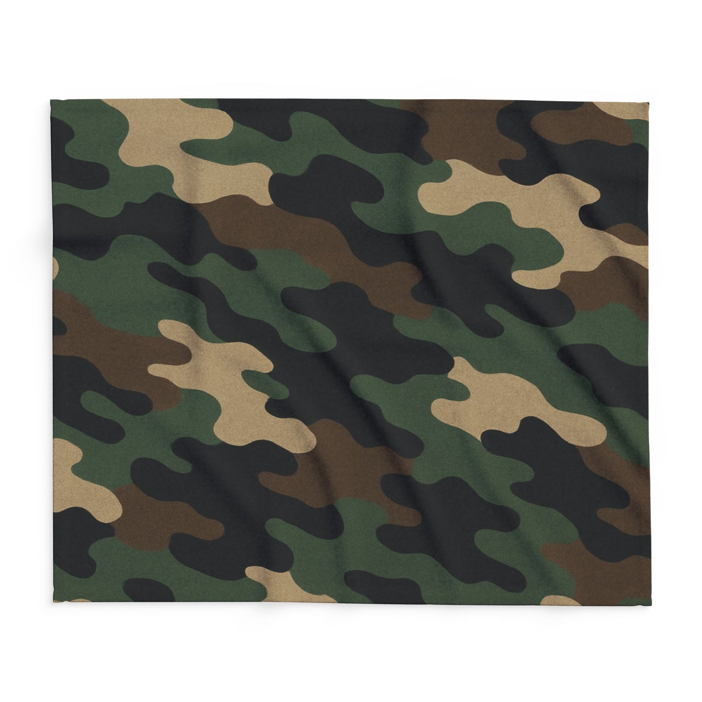 Camouflage Arctic Fleece Blanket for Cozy Comfort, Tactical Gift, Camping Blanket, Home Decor, Outdoor Adventures