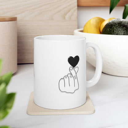Heartwarming Ceramic Mug for Coffee Lovers - 11oz & 15oz