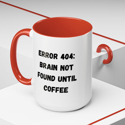 Error 404 Coffee Mug - Perfect for Your Daily Brew, Gift for Programmers, Humor for Coffee Lovers, Office Desk Decor, Nerdy Kitchenware