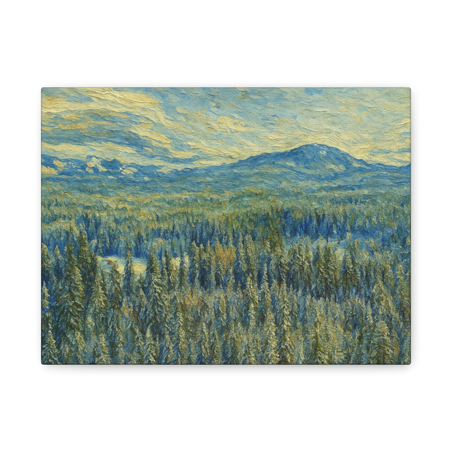 Scenic Landscape Canvas Print, Rustic Home Decor, Wall Art for Nature Lovers, Gift for Art Enthusiasts, Serene Forest Artwork - TRV