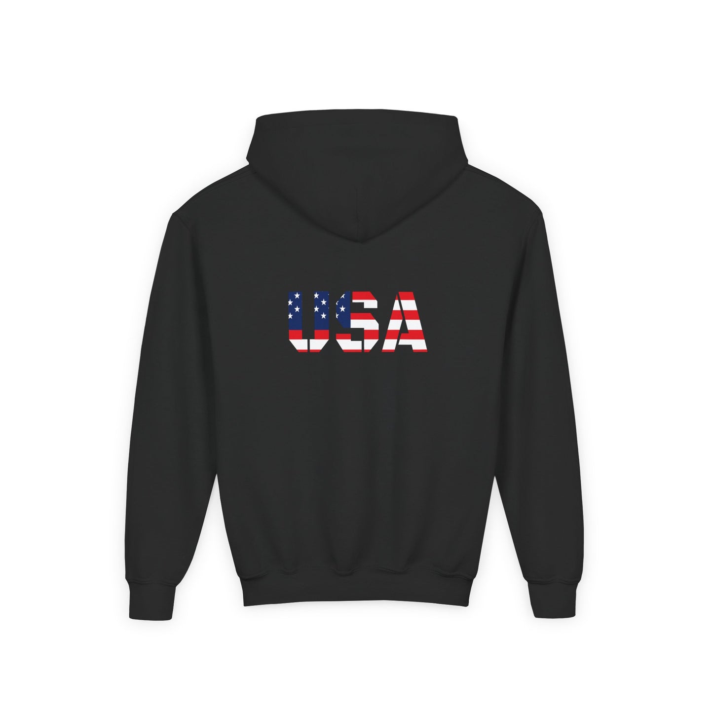 USA Flag Youth Hoodie, Youth Sweatshirt, Cool Hoodie for Kids, American Pride Apparel, Comfortable Boys and Girls Sweatshirt