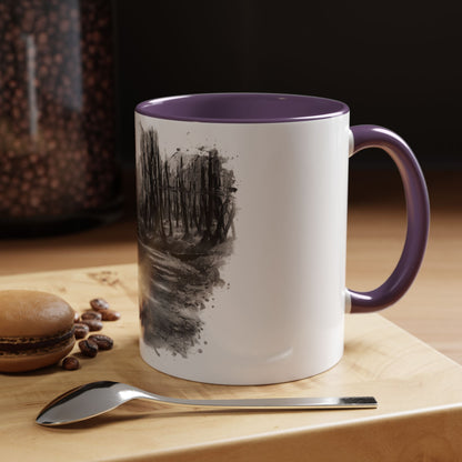 Moody Abstract Forest Coffee Mug | Unique Gift for Nature Lovers, Cozy Home Decor, Perfect for Coffee, Tea, and Hot Chocolate - TRV