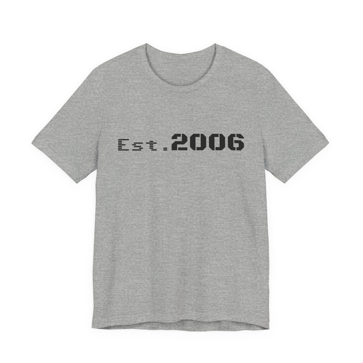Vintage-style "Established 2006" graphic T-shirt by Printify featuring a bold birthday-themed design on soft cotton fabric.