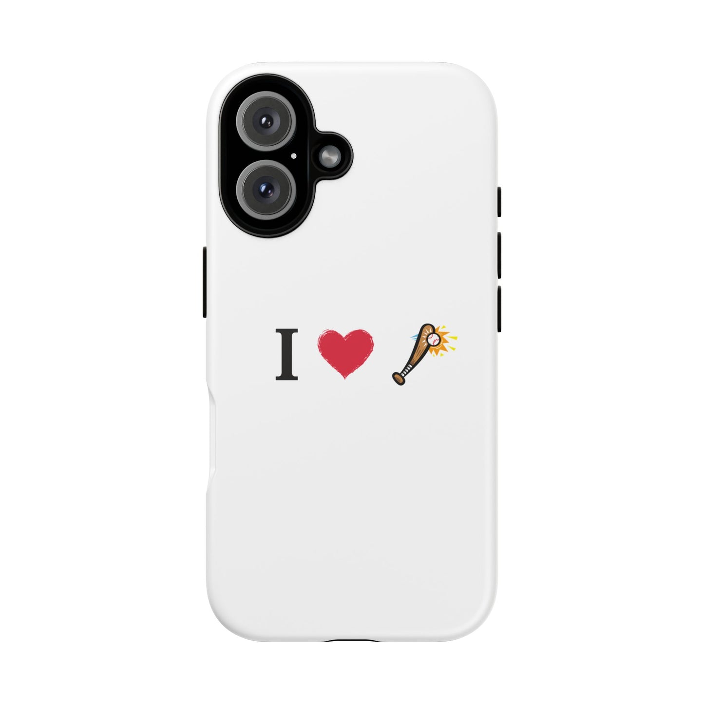 I Love Baseball Vibe Phone Case - Tough Cases for Sports Lovers, Gifts for Athletes, Fun Accessories, iPhone and Android Compatible - TRV