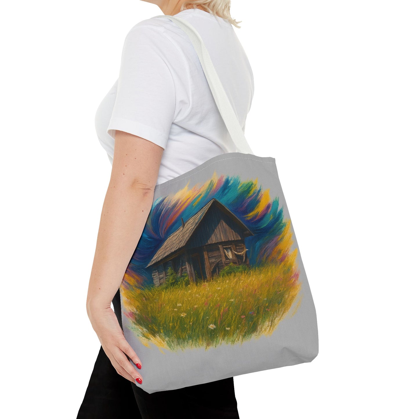 Rustic Charm Tote Bag | Boho Bag | Eco-Friendly Custom Design | Nature Lover Gift | Canvas Purse | Casual Carryall - TRV
