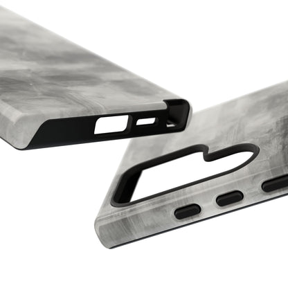 Abstract gray grid phone case for iPhone by Printify, featuring a tough protective design and modern geometric pattern.