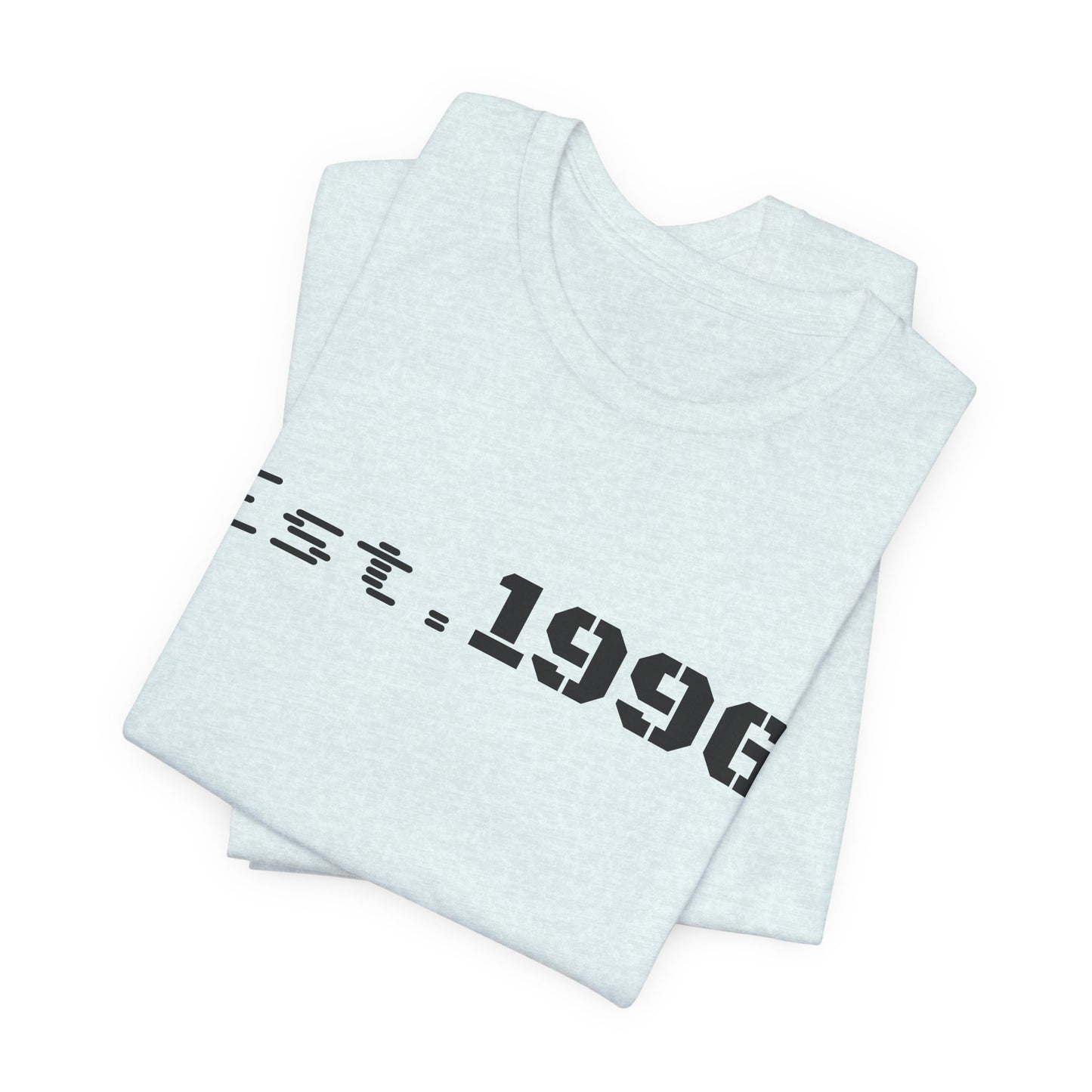 Vintage Est. 1996 T-shirt by Printify featuring a classic design, perfect for birthday gift or casual wear.